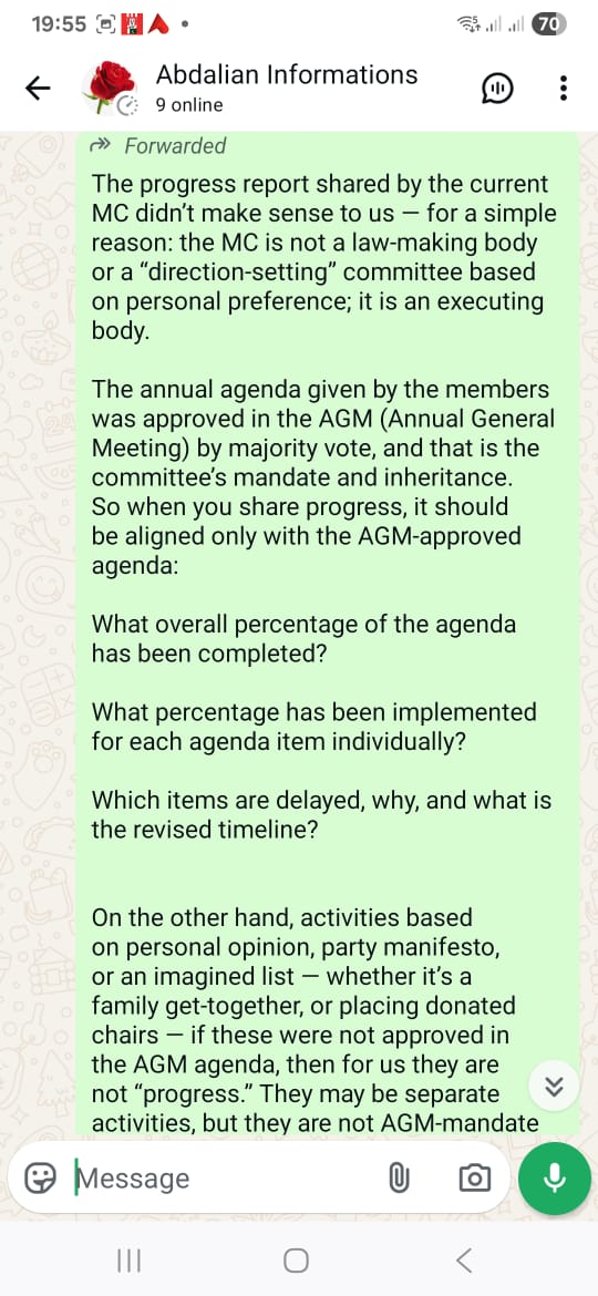 English summary of the same position, so the message remains equally understandable for every reader.