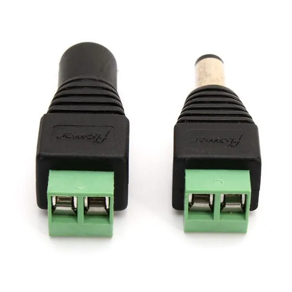 2-Pin DC power plug jack (female)